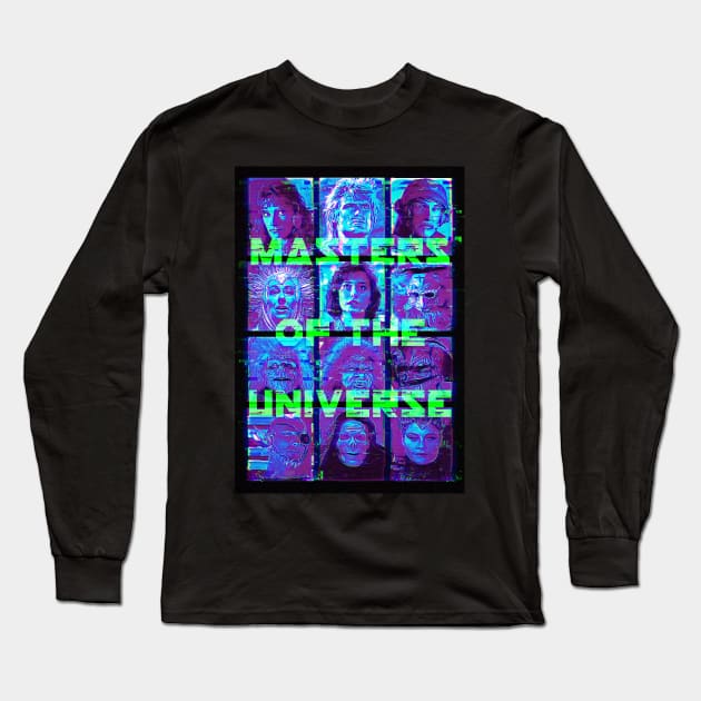 Masters of the Universe Glitch Long Sleeve T-Shirt by creativespero